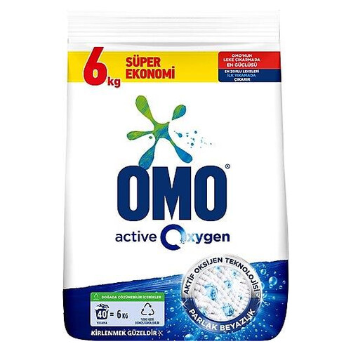 Omo Matik Active Oxygen  Deterjan 6000gr