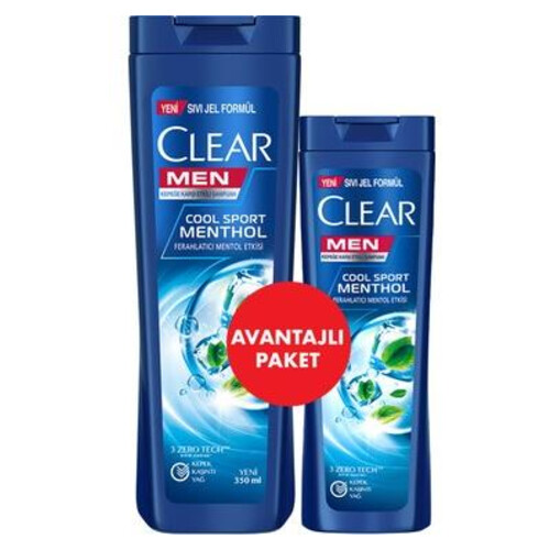 Clear Şampuan Cool Sport 350+180 Ml