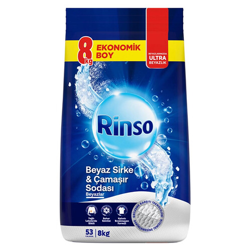 Rinso Matik Beyaz Sirke & Çamaşır Sodası 8000 Gr