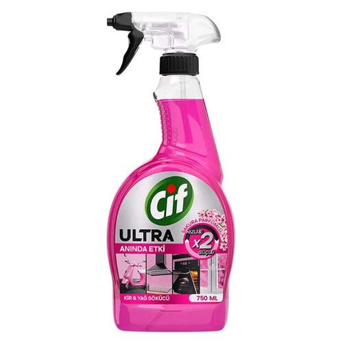 Cif Sprey Anında Güç Pembe 750 Ml
