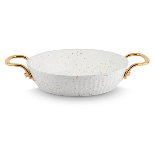 Lines Maya 22 Cm Granit Sahan Tava Altın Kulp