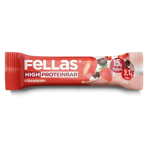 Fellas Protein Bar Strawberry 45 Gr