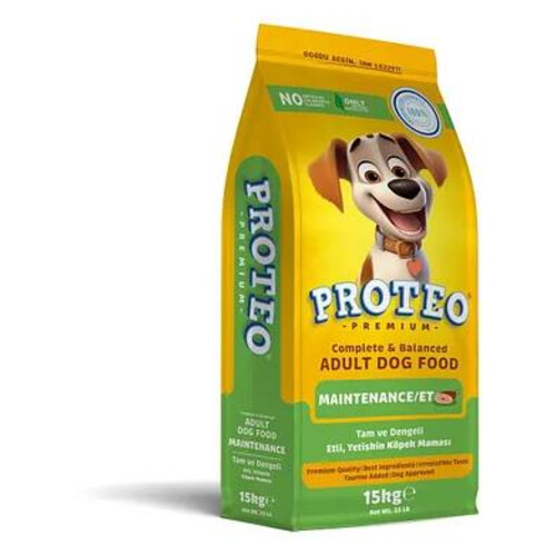 Proteo Etli-kuzulu- Biftekli Köpek Maması 15 Kg