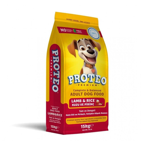 Proteo Etli-kuzulu- Biftekli Köpek Maması 15 Kg
