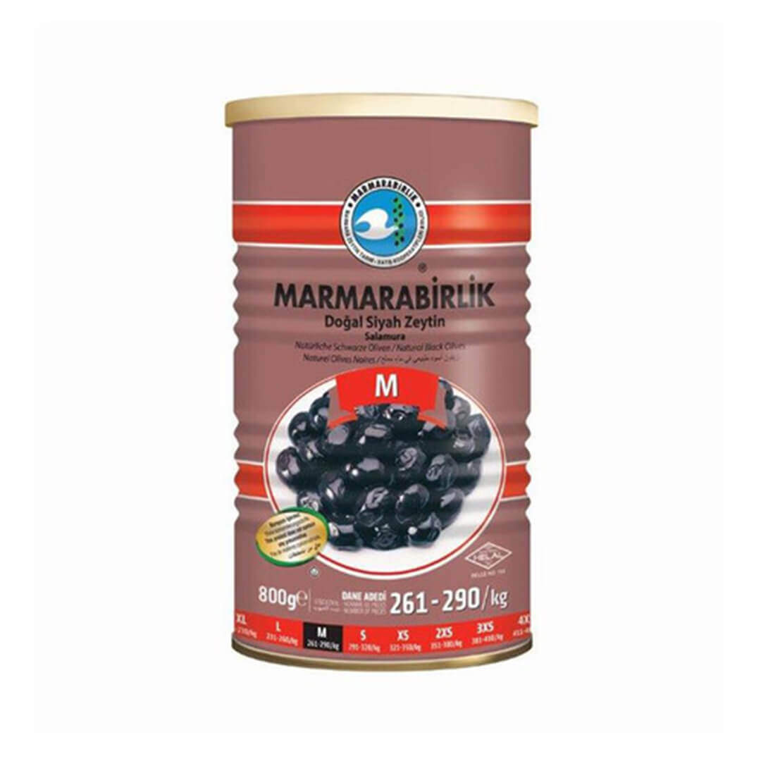 Marmarabirlik Süper Siyah Zeytin Teneke 800 Gr.