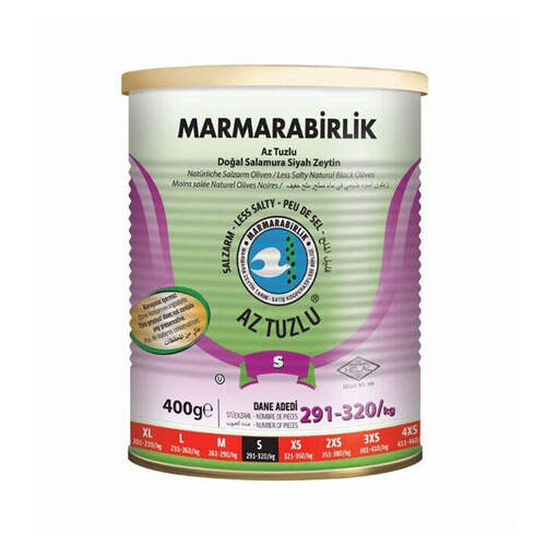 Marmarabirlik Az Tuzlu Siyah Zeytin 400 Gr.