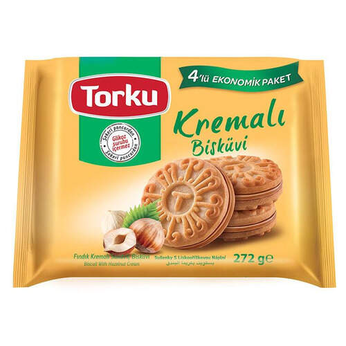 Torku Fındıklı Kremalı Bisküvi 304 Gr.