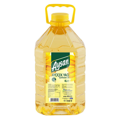 Aysan Ayçiçek Yağı 4 Lt.kare Pet