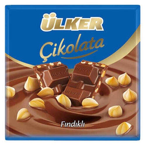 Ülker Fındıklı Kare Çikolata 65 Gr.