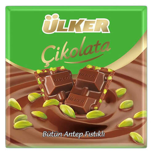 Ülker Fıstıklı Kare Çikolata 65 Gr.