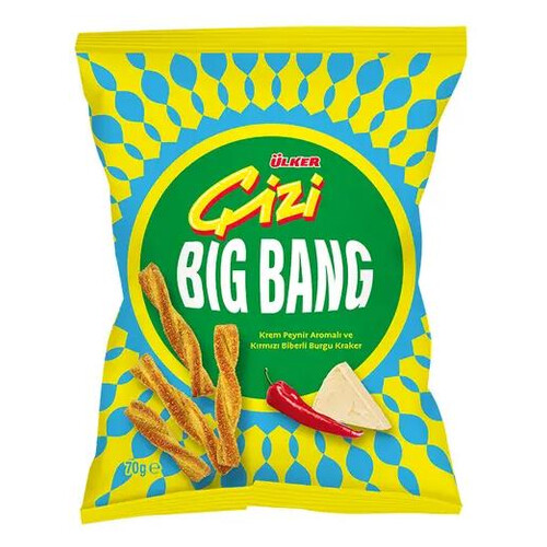 Ülker Çizi Bigbang Krem Kırmızı Biberli Kraker 70gr