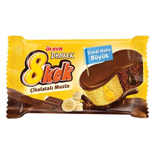 Ülker Dankek 8 Kek Çikolatalı Muzlu 55 Gr.