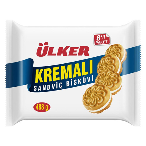 Ülker Kremalı Sandviç Bisküvi 488 Gr.