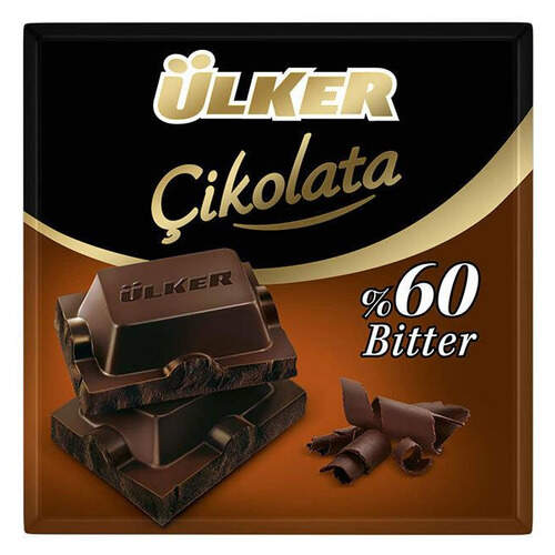 Ülker %60 Bitter Kare Çikolata 70 Gr.