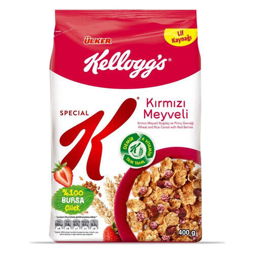 Ülker Kelloggs Kırmızı Meyveli Gevrek 400 Gr.