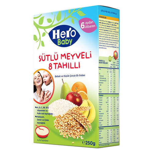 Ülker Hero Baby 8 Tahıllı Sütlü Meyveli 200 Gr.