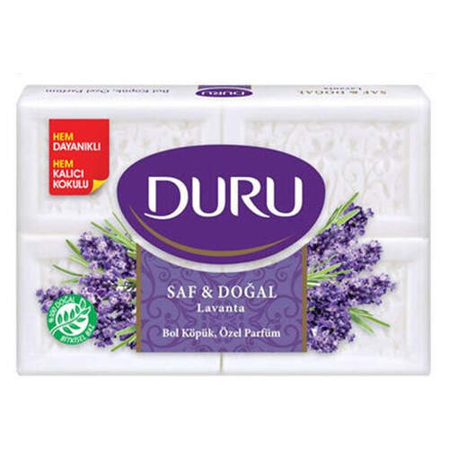 Duru Saf Sabun Lavantalı 4'lü 600 Gr.