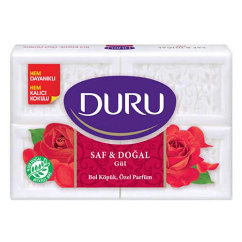 Duru Saf Sabun Gül 4'lü 600 Gr.