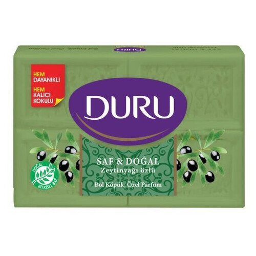 Duru Saf Sabun Zeytınyaglı 4 Lu 600 Gr