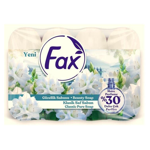 Fax Guzellik Sabunu Saf Beyaz 4*70 Gr