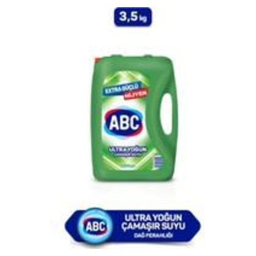 Abc Ultra Yoğun Çamaşır Suyu Dağ Rüzgarı 3500 Ml