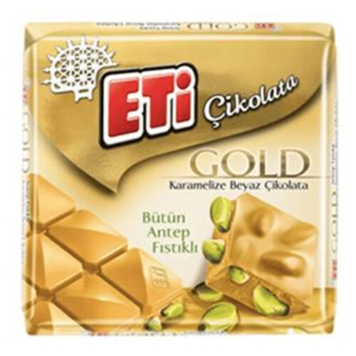 Eti Çikolata Gold Antep Fıstıklı 60 Gr