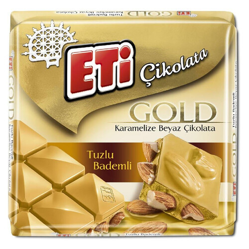 Eti Çikolata Gold Tuzlu Bademli 60 Gr