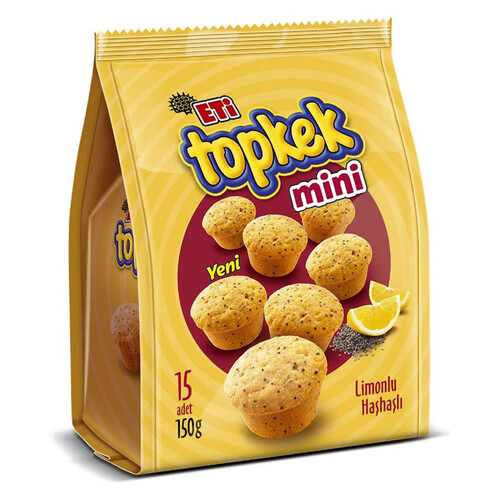 Eti Topkek Mini Limonlu Haşhaşlı 150 Gr