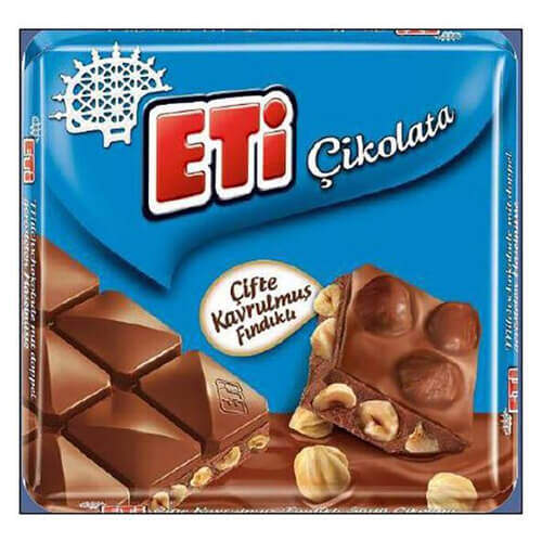 Eti Fındıklı Kare Çikolata 70 Gr.