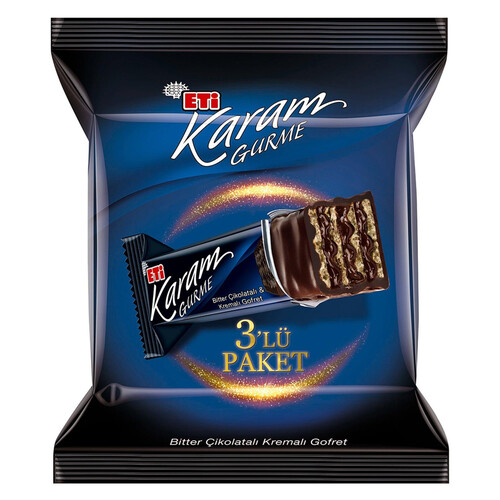 Eti Karam Gurme Bitter Çikolatalı 3lü