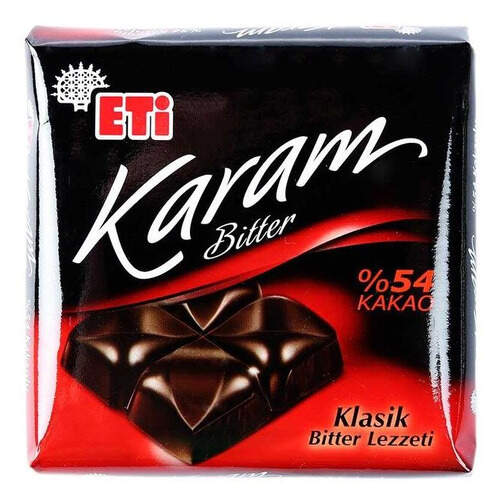 Eti Karam %54 Bitter Klasik Kare Çikolata 70 Gr.