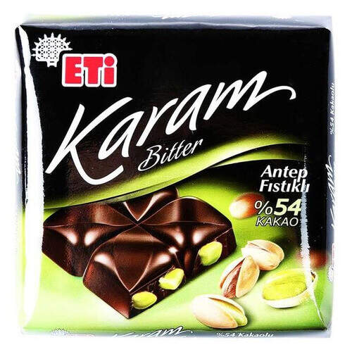 Eti Antep Fıstıklı Karam Bitter Çikolata 70 Gr.