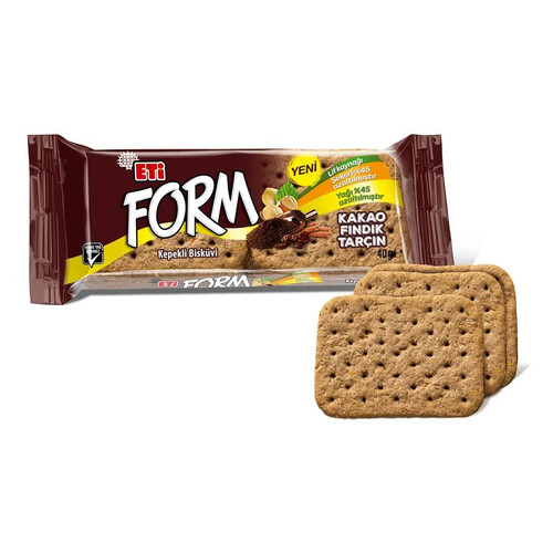 Eti Form Kakaolu Fındıklı Kepekli 40gr