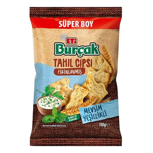 Eti Burçak Tahıl Cips Mevsim Yeşillikli 110 Gr