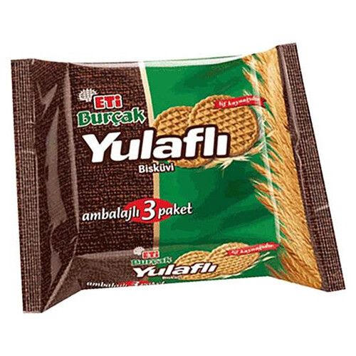 Eti Burçak Yulaflı Bisküvi 3'lü Paket 375 Gr.