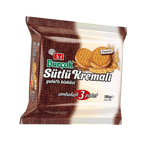 Eti Burçak Sütlü Kremalı Bisküvi 300 Gr.