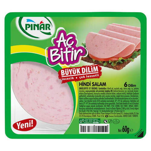 Pınar Aç Bitir Hindi Salam 60 Gr.