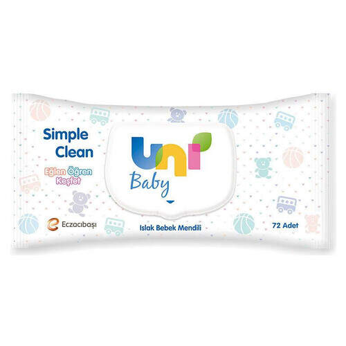 Unı Baby Sıple Clean Islak Havlu 72 Lı