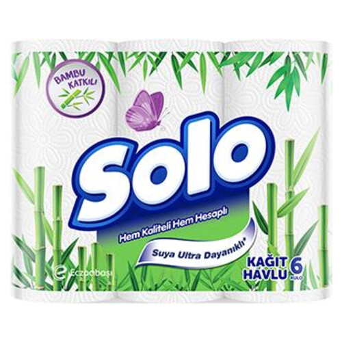 Solo Bambu Kağıt Havlu 6'lı