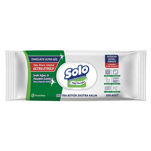 Solo Yüzey Temizleme Mendili Sedir&yasemin 100'lü