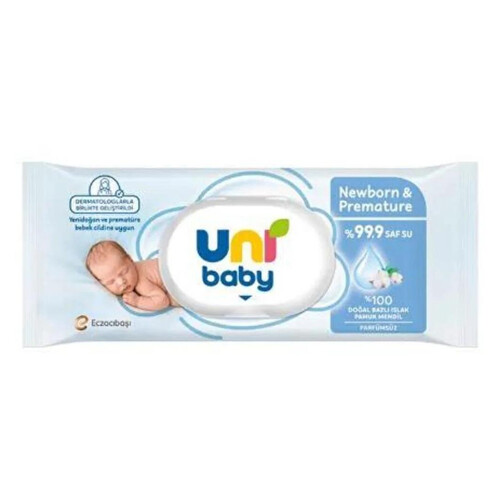 Uni Baby Newborn Premature Islak Mendil 40'lı