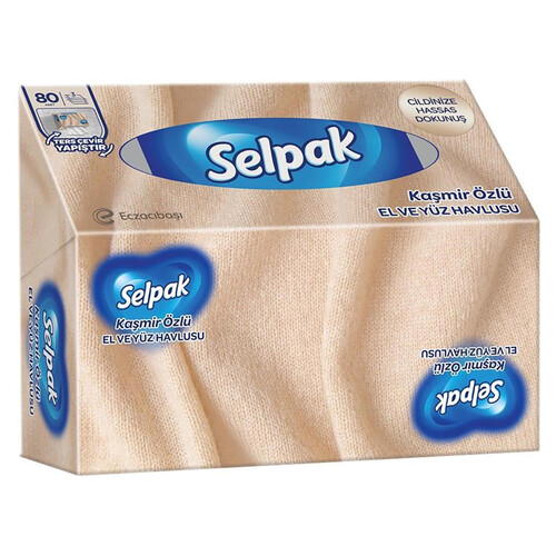 Selpak El Yüz Havlusu Kaşmir 80 Yaprak
