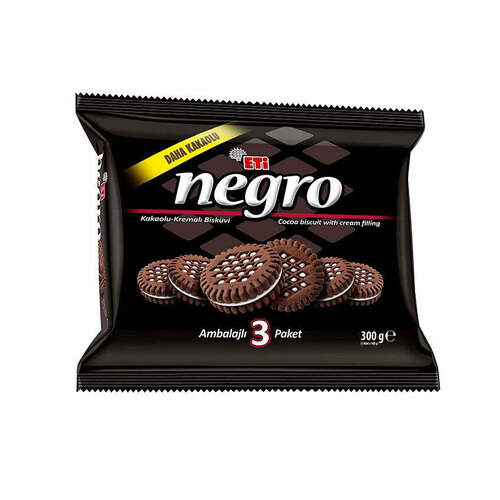 Eti Negro Kakao Kremalı Bisküvi 330 Gr.