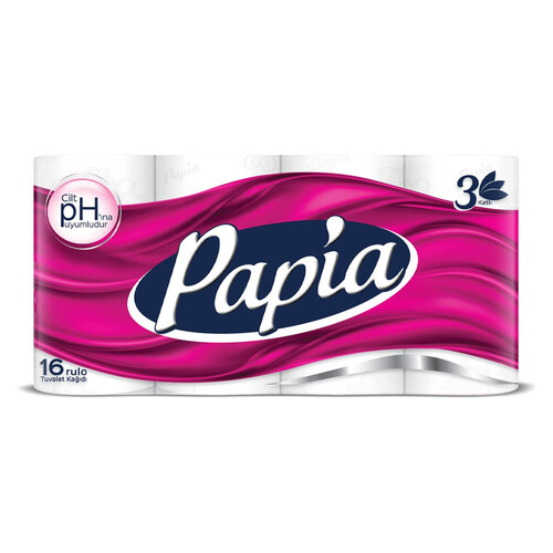 Papia 3 Katlı Tuvalet Kağıdı 16 Lı