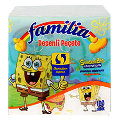Familia 100'lü Desenli Peçete