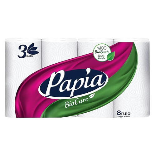 Papıa Bıocare Havlu 8 Li