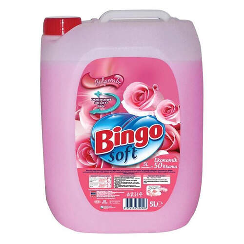 Bingo Soft Gül Pembe Yumuşatıcı 5000 Ml.