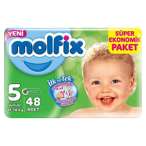 Molfix Dev Ekonomik İkiz Junior Uyum 11-18 Kg. 48'li