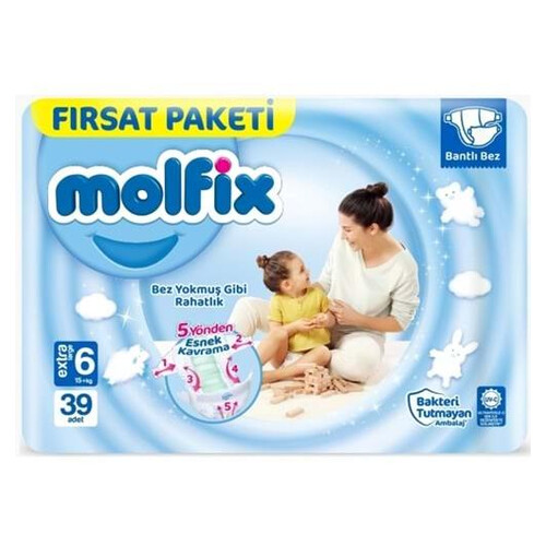 Molfix Dev Ekonomik 16 Extra Large 39'lu