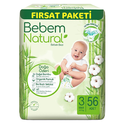 Bebem Natural Fırsat Midi 3 No 56'lı